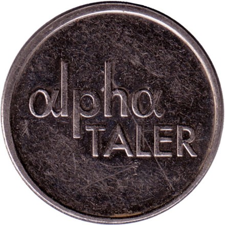 Жетон для аптечного автомата. аптека Alpha. Дуйсбург. Германия. Тип 1. Жетон для аптечного автомата. аптека Alpha. Дуйсбург. Германия. Тип 1.