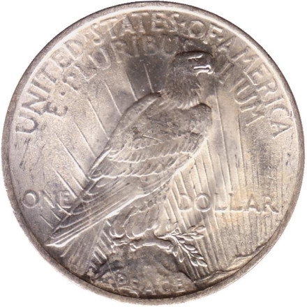 Монета 1 доллар. 1922 год, США. (Без отметки монетного двора).