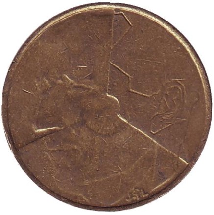 Монета 5 франков. 1992 год, Бельгия. (Belgie)