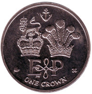 Монета 1 крона. 2011 год, Фолклендские острова. Свадьба Елизаветы II и принца Филиппа. Монета 1 крона. 2011 год, Фолклендские острова. Свадьба Елизаветы II и принца Филиппа.