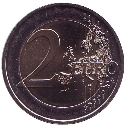 Монета 2 евро. 2019 год, Германия. 70 лет Бундесрату.