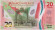 Банкнота 20 песо. 2021 год, Мексика. Тип 2. Торжественный въезд армии "Трех гарантий" в Мехико. Банкнота 20 песо. 2021 год, Мексика. Тип 2. Торжественный въезд армии "Трех гарантий" в Мехико.