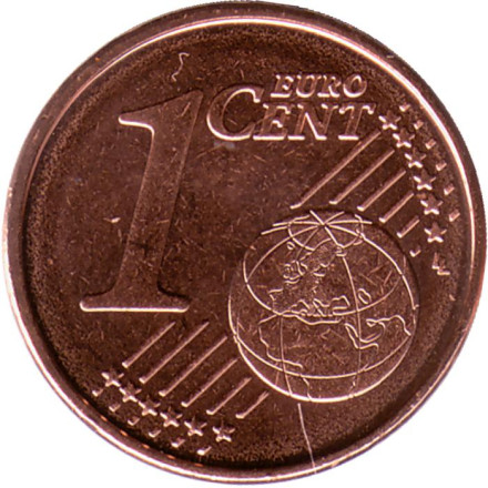 Монета 1 цент. 2023 год, Испания.