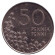 Монета 50 пенни. 1990 год, Финляндия. Медведь.