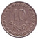 Монета 10 песо. 1939 год, Парагвай. Монета 10 песо. 1939 год, Парагвай.