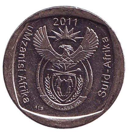 Монета 2 ранда. 2011 год, ЮАР. Антилопа.