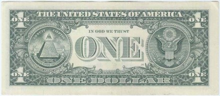 Банкнота 1 доллар. 2009 год, США. "К" - Даллас. P-530. Банкнота 1 доллар. 2009 год, США. "К" - Даллас. P-530.