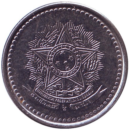 Монета 200 крузейро, 1986 год, Бразилия. Монета 200 крузейро, 1986 год, Бразилия.