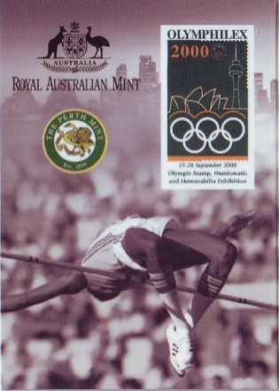 Монета 1 доллар. 2000 год, Австралия. (Канберра) Олимпийские игры в Сиднее.