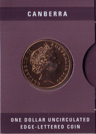 Монета 1 доллар. 2000 год, Австралия. (Канберра) Олимпийские игры в Сиднее.