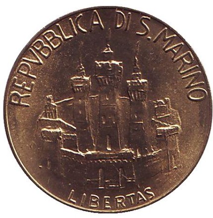 Монета 20 лир. 1984 год, Сан-Марино. Луи Пастер.