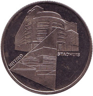 Ратуша и танцевальный театр. 1 блуфье. Жетон сувенирный, 2004 год, Нидерланды.