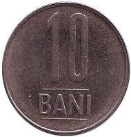 Монета 10 бани. 2012 год, Румыния. Монета 10 бани. 2012 год, Румыния.