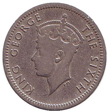 Монета 3 пенса. 1952 год, Южная Родезия. Монета 3 пенса. 1952 год, Южная Родезия.