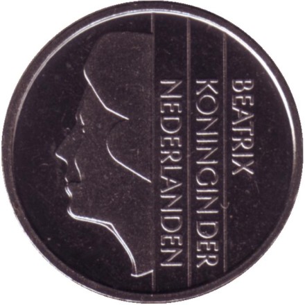 Монета 25 центов. 1991 год, Нидерланды. BU. Монета 25 центов. 1991 год, Нидерланды. BU.