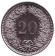 Монета 20 раппенов. 2006 год, Швейцария. Монета 20 раппенов. 2006 год, Швейцария.