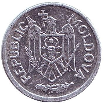 Монета 5 бани. 2004 год, Молдавия. Монета 5 бани. 2004 год, Молдавия.