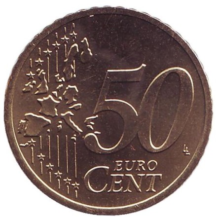 Монета 50 центов. 2003 год (А), Германия.