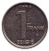 Монета 1 франк. 1994 год, Бельгия (Belgie).