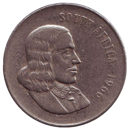 Монета 50 центов. 1966 год, ЮАР. (South Africa) Цветы. Монета 50 центов. 1966 год, ЮАР. (South Africa) Цветы.