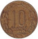 Монета 10 франков. 1977 год, Центральные Африканские Штаты. Африканские антилопы. (Западные канны).