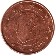 Монета 5 центов. 2006 год, Бельгия. Монета 5 центов. 2006 год, Бельгия.