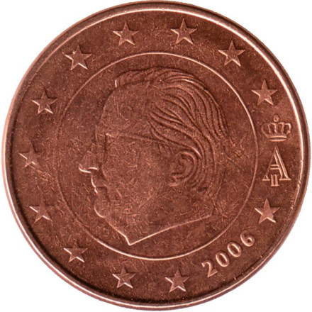 Монета 5 центов. 2006 год, Бельгия.