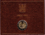 Монета 2 евро. 2011 год, Ватикан. XXVI Всемирный день молодежи в Мадриде. В буклете. Монета 2 евро. 2011 год, Ватикан. XXVI Всемирный день молодежи в Мадриде. В буклете.