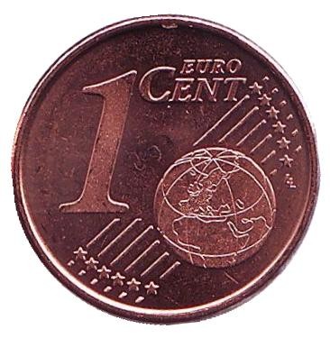 Монета 1 цент. 2019 год, Испания. Монета 1 цент. 2019 год, Испания.