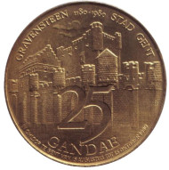 Гравенстин - замок графов. Сувенирный жетон. 1980 год, Бельгия.