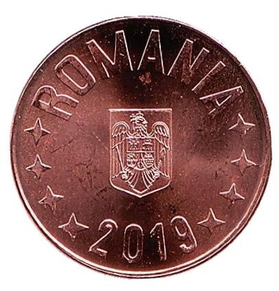 Монета 5 бани. 2019 год, Румыния. UNC. Монета 5 бани. 2019 год, Румыния. UNC.