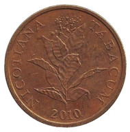 Монета 10 лип. 2010 год, Хорватия. Табак.