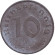 Монета 10 рейхспфеннигов. 1941 год, Германия (Третий Рейх). (D). Монета 10 рейхспфеннигов. 1941 год, Германия (Третий Рейх). (D).