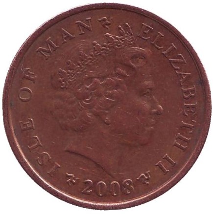 Монета 2 пенса. 2008 год, Остров Мэн. Из обращения. Башня Альберта. Монета 2 пенса. 2008 год, Остров Мэн. Из обращения. Башня Альберта.