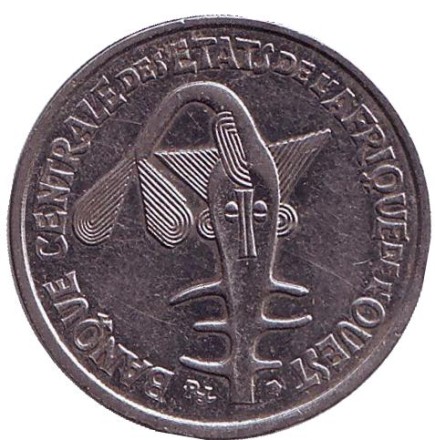 Монета 50 франков. 2012 год, Западные Африканские штаты.