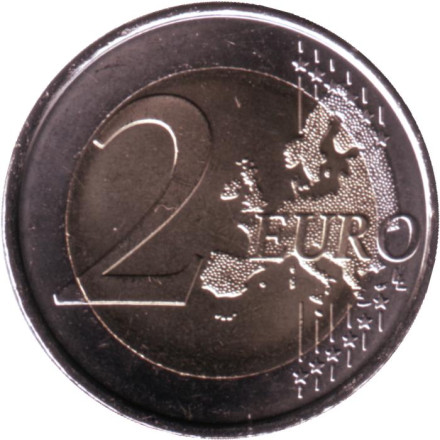 Монета 2 евро. 2021 год, Испания.