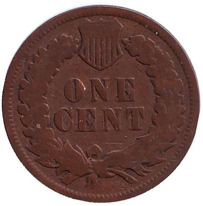 Монета 1 цент. 1899 год, США. Индеец. Монета 1 цент. 1899 год, США. Индеец.