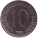 Монета 10 динаров. 1984 год, Югославия.