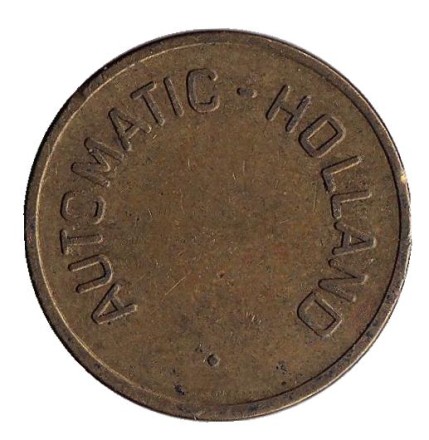 Automatische cantine. Жетон для столовой. Нидерланды.