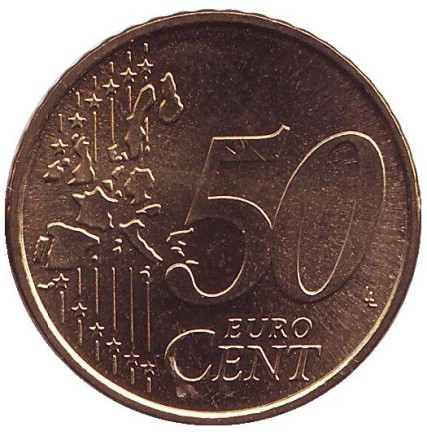 Монета 50 центов. 2003 год (F), Германия.