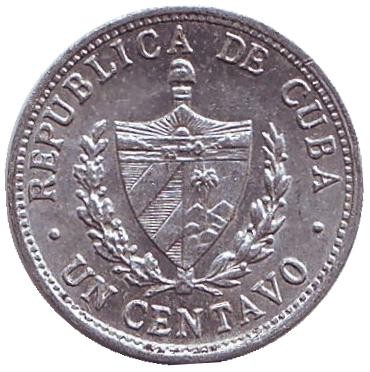 Монета 1 сентаво. 1978 год, Куба. Монета 1 сентаво. 1978 год, Куба.