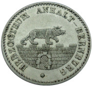 Монета 1/6 талера. 1862 год, Германия. Ангальт-Бернбург. Монета 1/6 талера. 1862 год, Германия. Ангальт-Бернбург.
