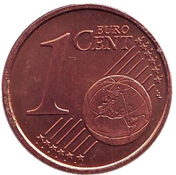 Монета 1 цент, 2006 год, Сан-Марино.