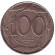 Монета 100 лир. 1996 год, Италия. Монета 100 лир. 1996 год, Италия.