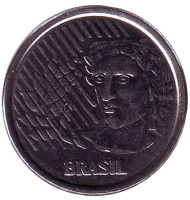 Монета 50 сентаво. 1994 год, Бразилия. Фигура Республики. Монета 50 сентаво. 1994 год, Бразилия. Фигура Республики.