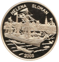 Монета 20 вон, 2003 год, Северная Корея (КНДР). Корабль "Хелена Сломан". Монета 20 вон, 2003 год, Северная Корея (КНДР). Корабль "Хелена Сломан".