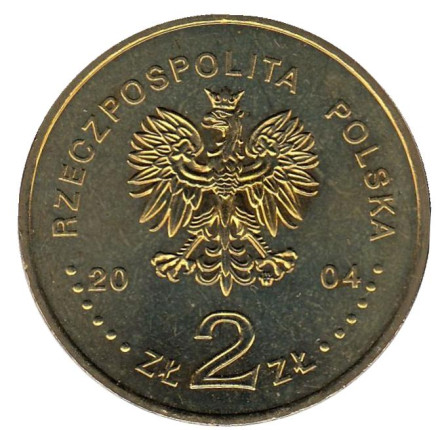 Монета 2 злотых. 2004 год, Польша. Праздник урожая. Монета 2 злотых. 2004 год, Польша. Праздник урожая.