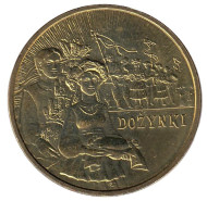 Монета 2 злотых. 2004 год, Польша. Праздник урожая. Монета 2 злотых. 2004 год, Польша. Праздник урожая.