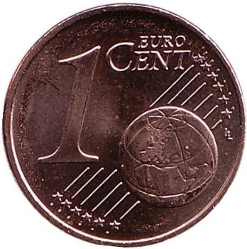 Монета 1 цент. 2016 год (A), Германия. Ролл (50 монет). Монета 1 цент. 2016 год (A), Германия. Ролл (50 монет).