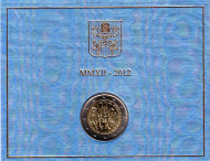 Монета 2 евро. 2012 год, Ватикан. VII Всемирная встреча семей. В буклете. Монета 2 евро. 2012 год, Ватикан. VII Всемирная встреча семей. В буклете.